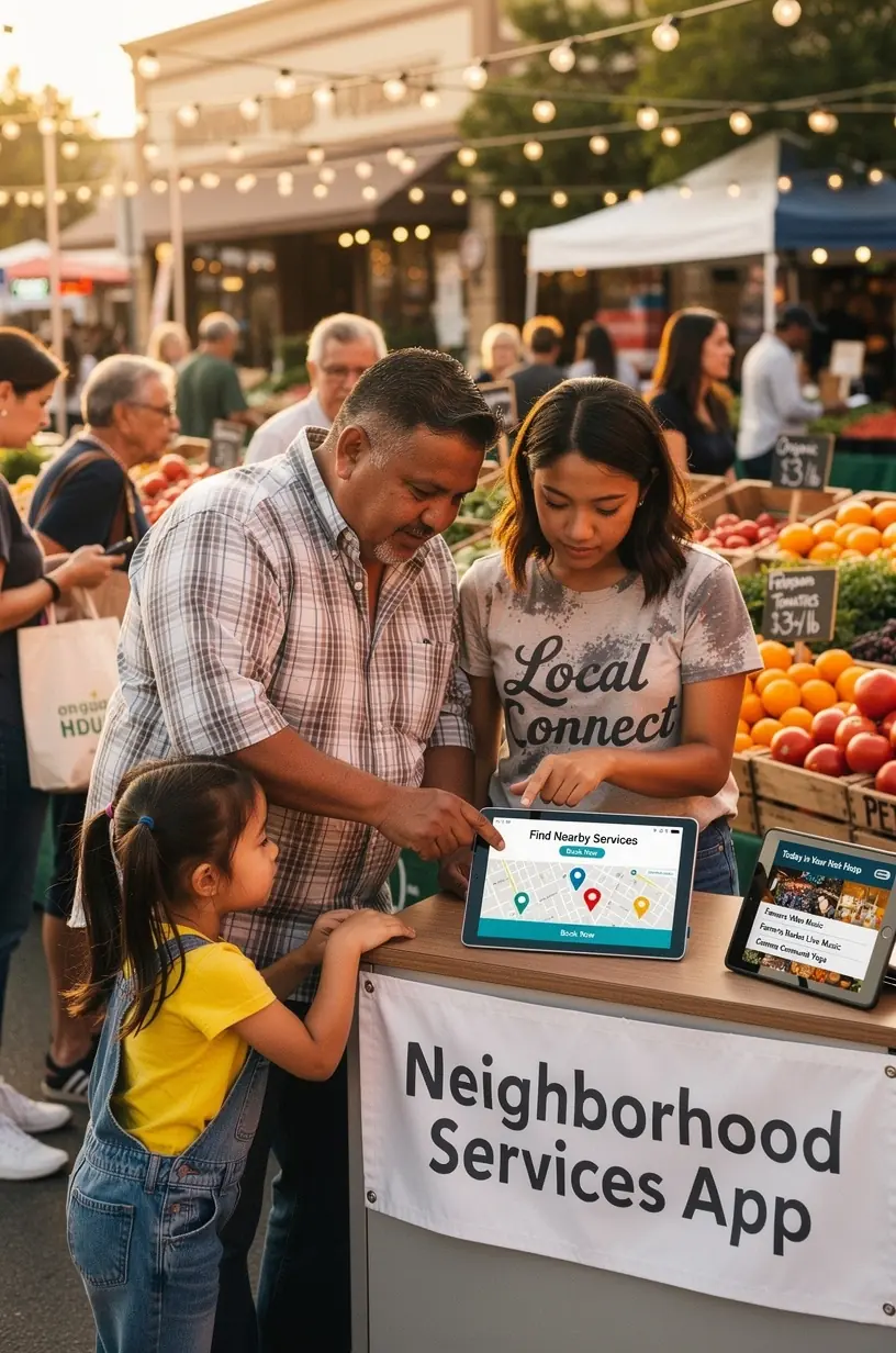 Smart streetlights illuminating a community pathway at night.